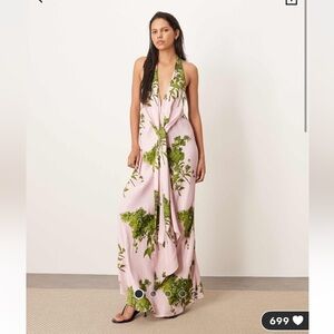 ASOS ARRANGE Plunge Cowl Maxi Dress